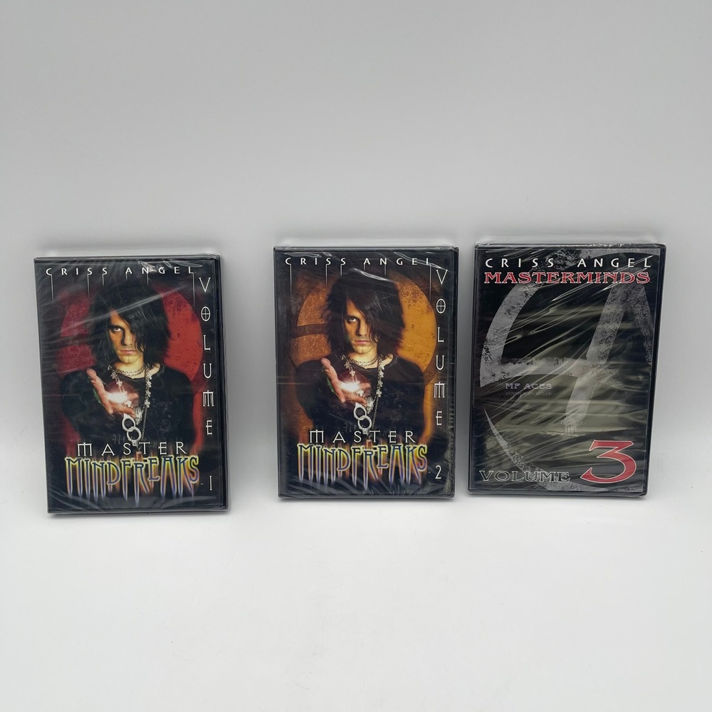 Criss Angel Master Mindfreaks Vol 1 2 & Masterminds Vol 3 DVD Set New Sealed